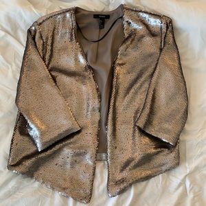 Sequin Cropped Blazer
